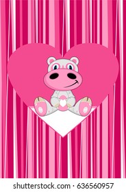 Cute Cartoon Hippo