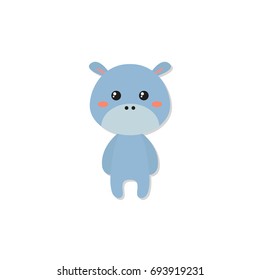 Cute Cartoon Hippo