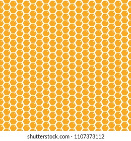 Cute cartoon honeycomb seamless pattern background. Vector illustration.