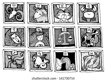 cute cartoon horoscope