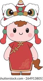 Cute Cartoon Horse Mascot for 2026 Chinese New Year – Zodiac Animal Character Illustration