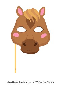 A Cute Cartoon Horse Mask Designed Specifically for Kids Parties and Special Events