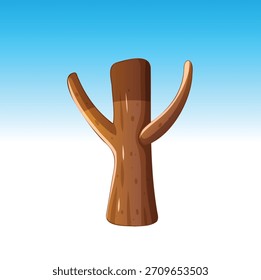 Linda casa de dibujos animados, árbol y Elementos arquitectónicos Vector Set
