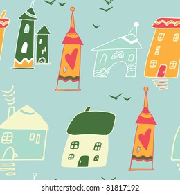 cute cartoon houses