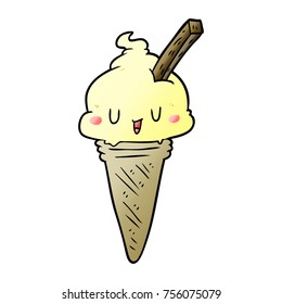 cute cartoon ice cream