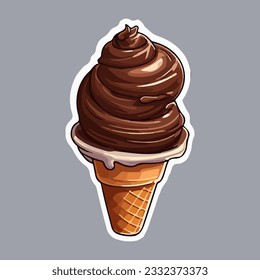 Cute cartoon ice cream stickers. cute stickers. ice cream time sticker.
can be used like stickers or for greeting cards