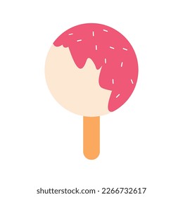 cute cartoon ice creams. ice cream and dessert icon