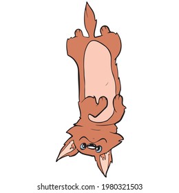 Cute  cartoon illustration on white background Vector illustration