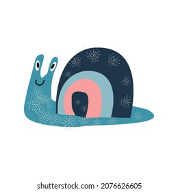 Cute Cartoon Illustration Snail Character Snail Stock Vector (Royalty ...