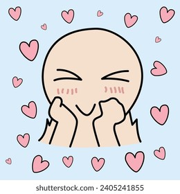 cute cartoon images of falling in love