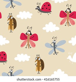 cute cartoon insects