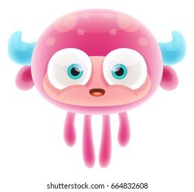 Cute Cartoon Jelly Monster