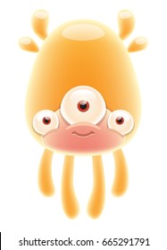 Cute Cartoon Jelly Monster