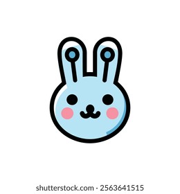 cute cartoon of a cute kawaii bear. vector.