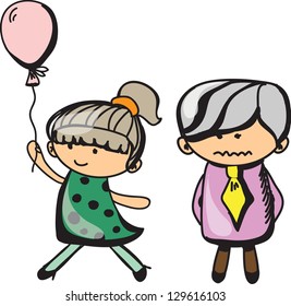 Cute cartoon kids