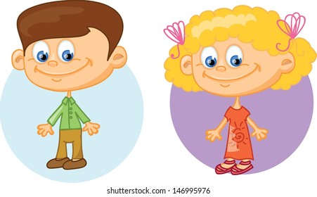 Cute cartoon kids 