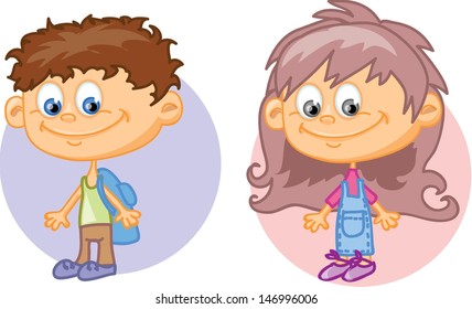 Cute cartoon kids 