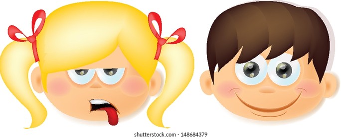 Cute cartoon kids 