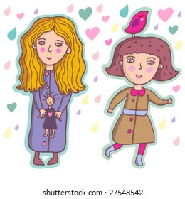 cute cartoon kids in vector
