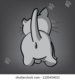 cute cartoon kitties or cats vector illustrations.