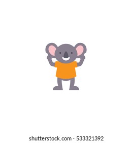 Cute cartoon koala mascot