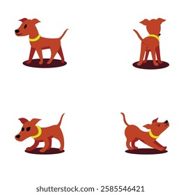 Cute Cartoon Labrador Puppy Illustration