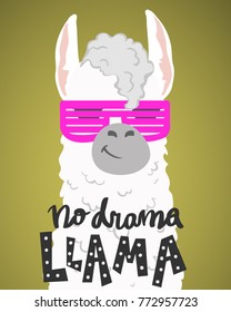 tira caricatura lama alpaca con una única cita grabada a mano- sin llama dramática. diseño único para tarjetas, carteles, camisetas, invitaciones