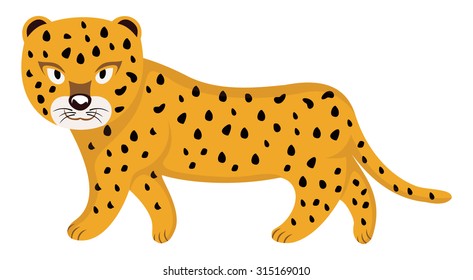 Cute Cartoon Leopard Stock Vector (Royalty Free) 315169010 | Shutterstock