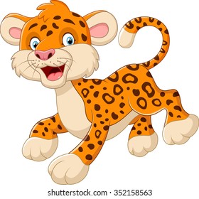 cute cartoon leopard