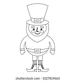 cute cartoon leprechaun st patricks day mascot character