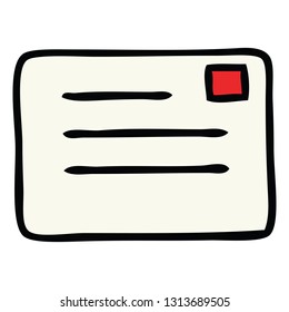 cute cartoon of a letter