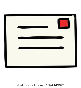 cute cartoon of a letter