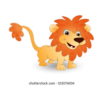 Cute Cartoon Lion