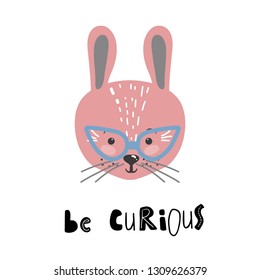 Cute cartoon little animal Childish print for nursery