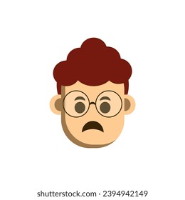 Cute Cartoon Little Child Head