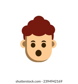 Cute Cartoon Little Child Head