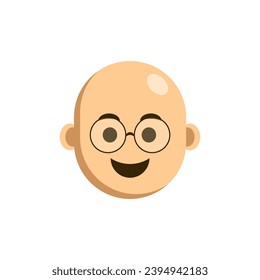 Cute Cartoon Little Child Head