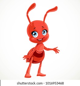 3d Illustration Cute Little Cartoon Red Stock Illustration 1672349548 ...