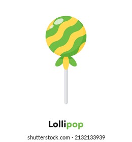 Cute cartoon lollipop, Vector, Illustration.