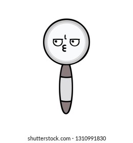 cute cartoon of a magnifying glass