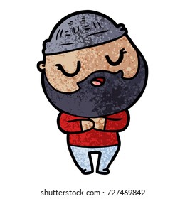tira caricatura con barba