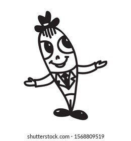 Cute cartoon man. Vector illustration