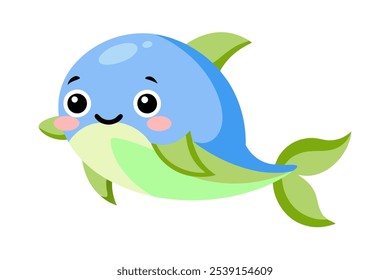  Cute Cartoon Marine Fish Illustration for Print Design