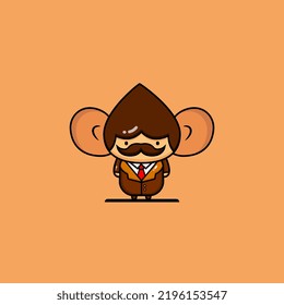 cute cartoon mascot design free vector