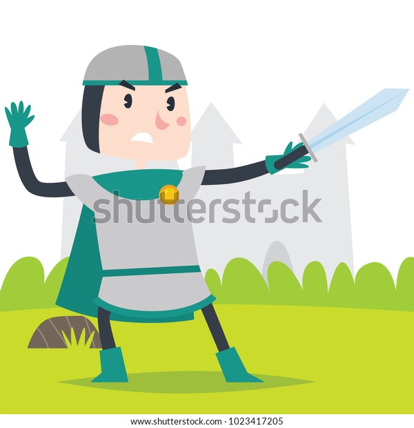 Cute Cartoon Medieval Kid Series Stock Vector (Royalty Free) 1023417205 ...