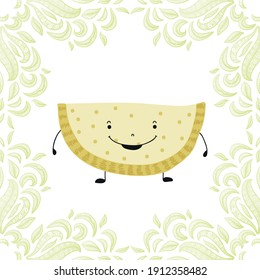 El melón de dibujos animados. Ilustración del vector
