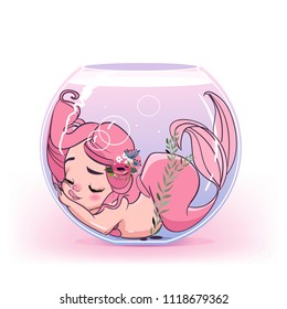 cute cartoon mermaid