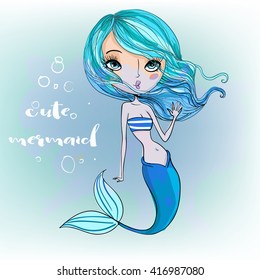 cute cartoon mermaid