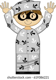 Cute Cartoon Mini Prisoner
