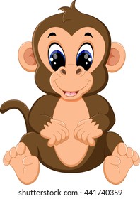 cute Cartoon monkey